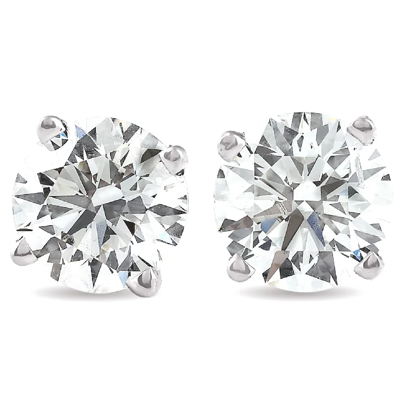 Holiday Jewelry Sale – Perfect Gifts At Great Prices 1 1/2 Ct Diamond Screw Back Studs 14k White Gold Lab Grown Eco Friendly