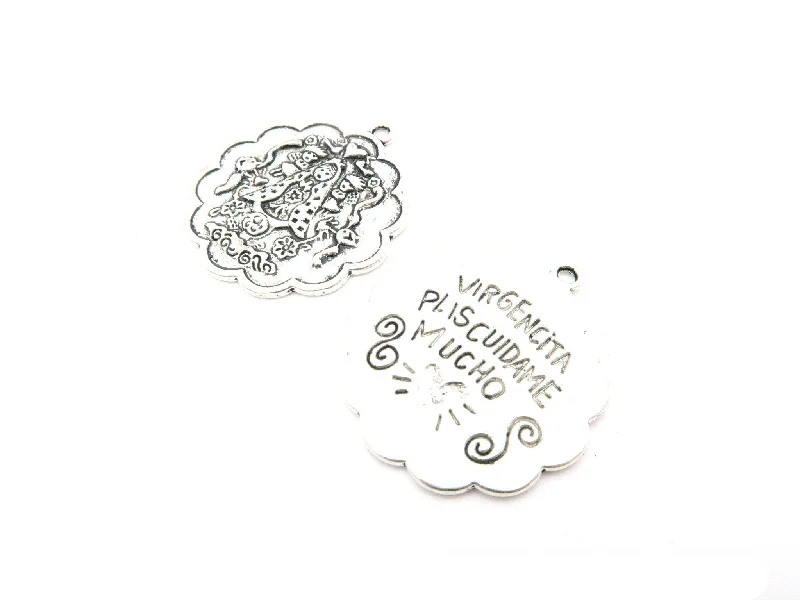 Grab Stylish Jewelry Before The Sale Ends 10 Pcs Antique Silver pendant Virgencita jewelry supplies jewelry finding D-3-23