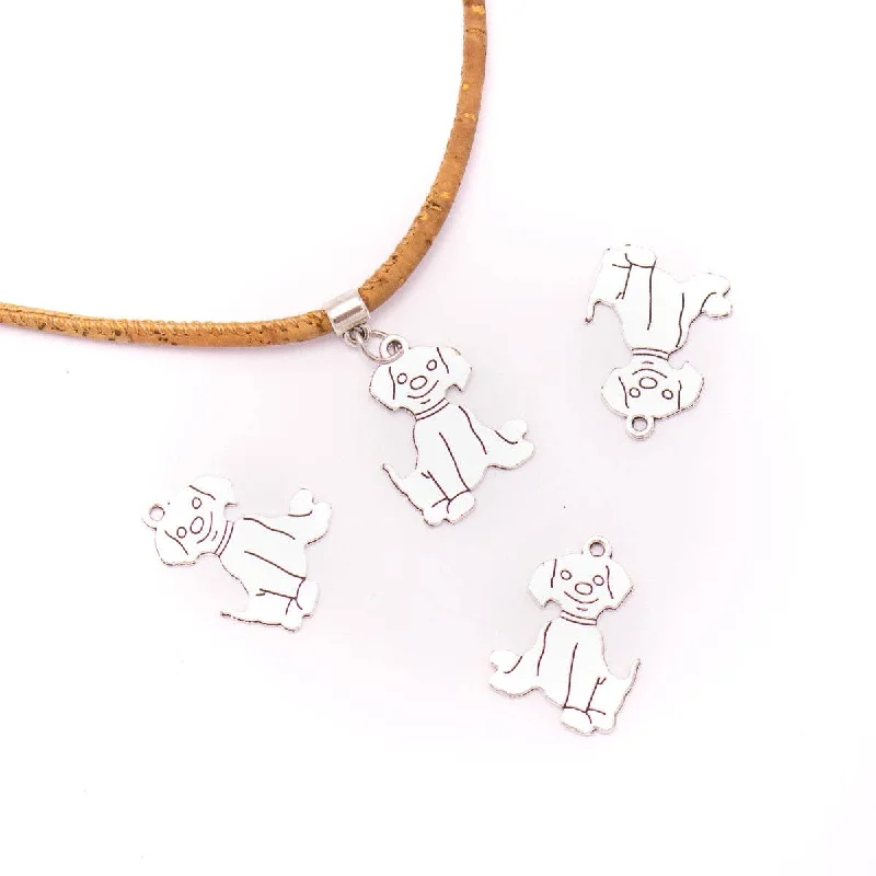 Affordable Luxury Jewelry – Style At A Great Price 10 units 20x26mm Pendant antique silver Dog jewelry pendant Jewelry Findings & Components D-3-425