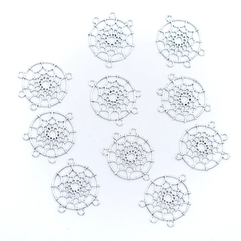 Exclusive Online Jewelry Sale – Don't Wait 10 units Pendant antique silver jewelry dreamcatcher pendant Jewelry Findings & Components D-3-496