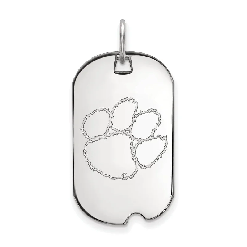 The Ultimate Jewelry Sale – Shop Premium Styles 10k White Gold Clemson U Dog Tag Pendant