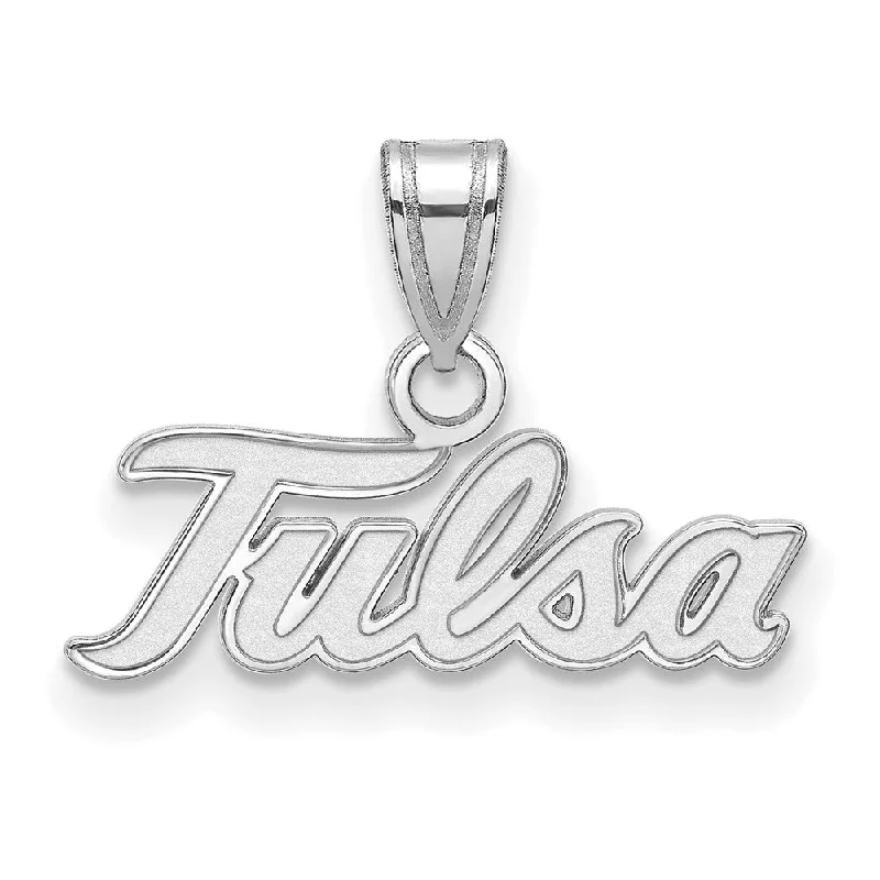 Shop Stylish Jewelry Now And Save Big 10k White Gold The U. of Tulsa Small Pendant