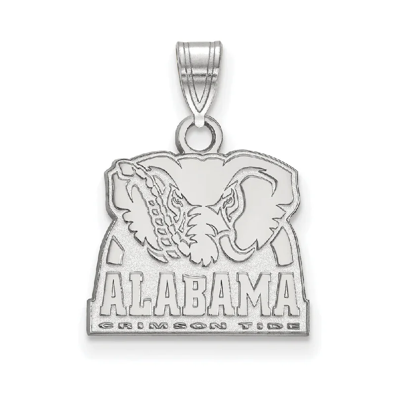 Buy More, Save More On Stunning Jewelry Pieces 10k White Gold U. of Alabama Small Logo Pendant