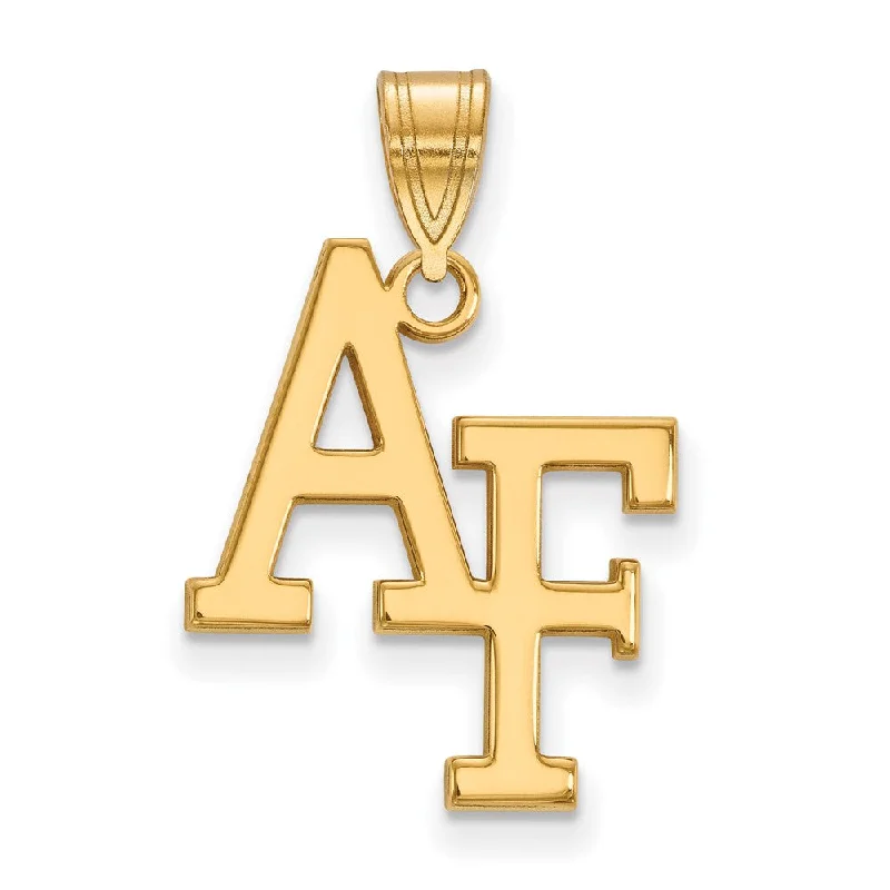Shop Fine Jewelry With Exclusive Savings 10k Yellow Gold Air force Academy Large 'AF' Pendant
