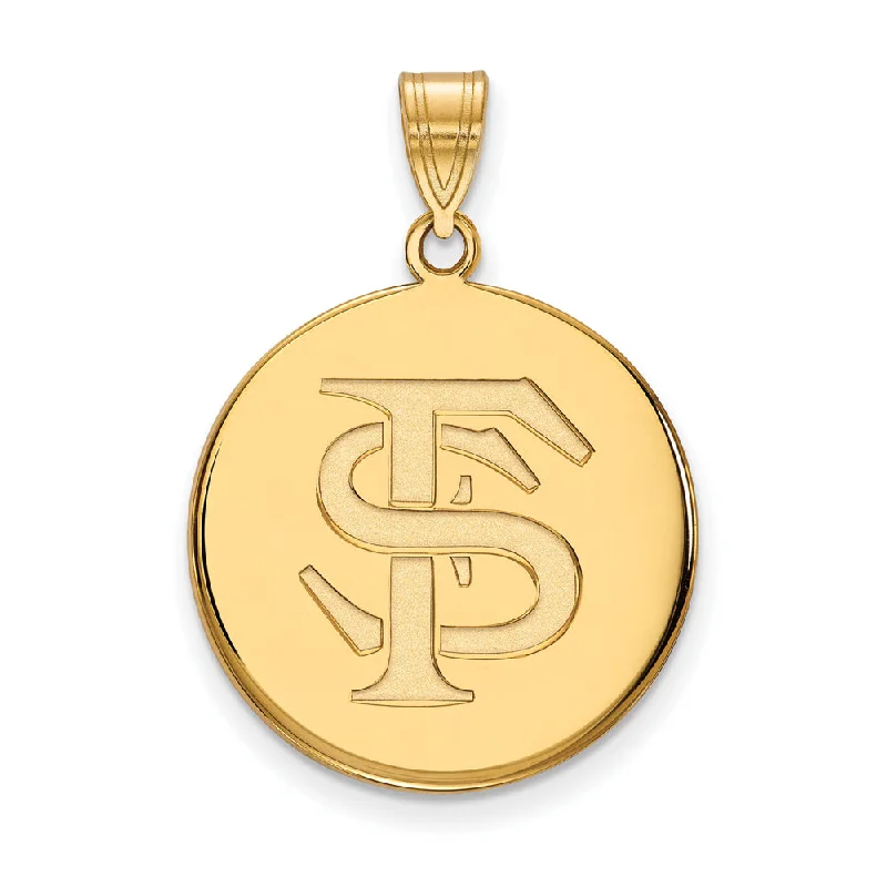 Shine In Style – Shop Jewelry Discounts Today 10k Yellow Gold Florida State Large 'FS' Disc Pendant