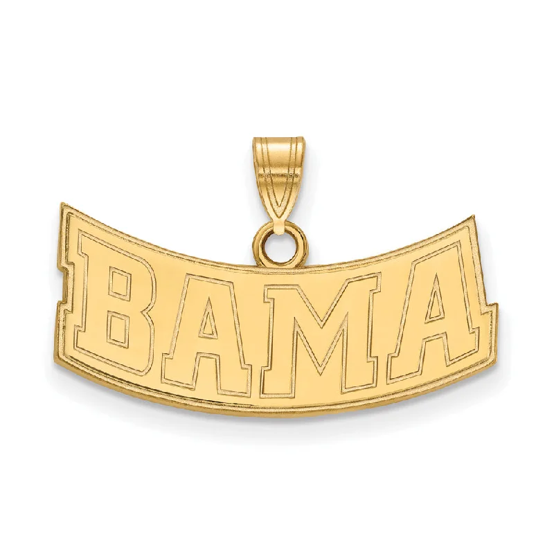 Unmissable Deals On Handmade Jewelry Collections 10k Yellow Gold U. of Alabama Small 'BAMA' Pendant