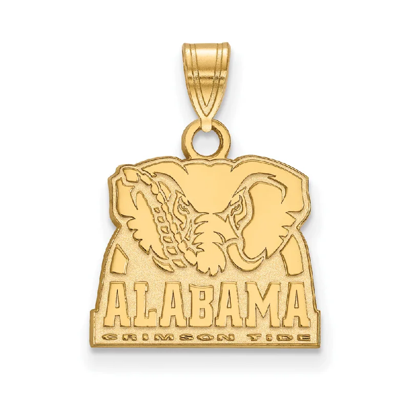 Premium Diamond Jewelry At Once-In-A-Lifetime Discounts 10k Yellow Gold U. of Alabama Small Logo Pendant