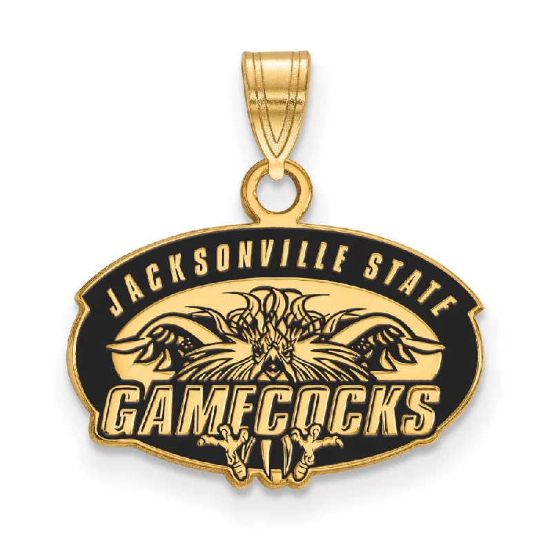 Best Jewelry Sale – Shop Exclusive Designs Now 14k Gold Plated Silver Jacksonville State U. Small Enamel Pendant