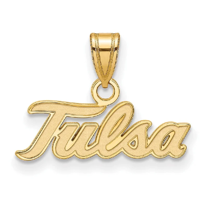 Premium Jewelry Now Available At Special Discounts 14k Gold Plated Silver The U. of Tulsa Small Pendant