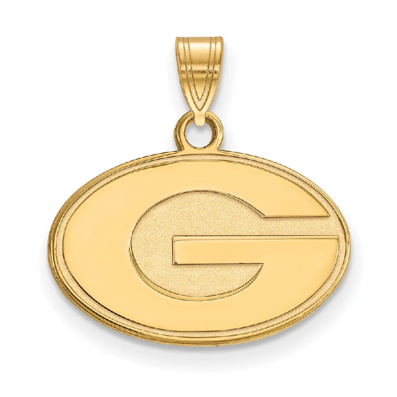Flash Sale On Stunning Jewelry – Don't Miss Out 14k Gold Plated Silver U. of Georgia Small 'G' Pendant