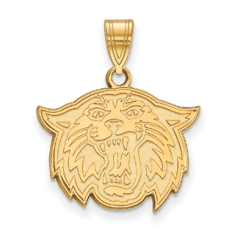 Affordable Luxury Jewelry For Every Occasion 14k Gold Plated Silver Villanova U. Medium Mascot Pendant