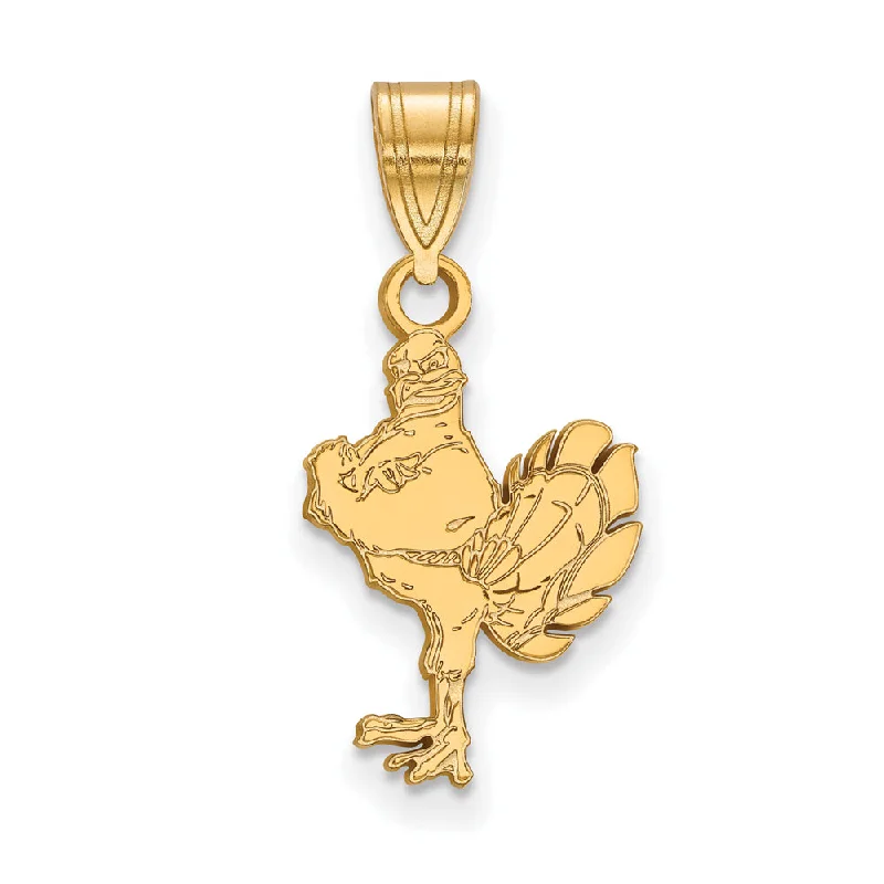 Elegant Jewelry, Affordable Luxury – Shop Now 14k Gold Plated Silver Virginia Tech Medium Mascot Logo Pendant