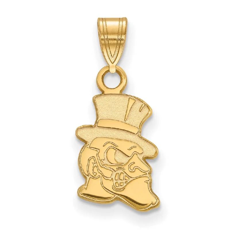 Don't Miss These Dazzling Jewelry Discounts 14k Gold Plated Silver Wake Forest U. Small Mascot Pendant