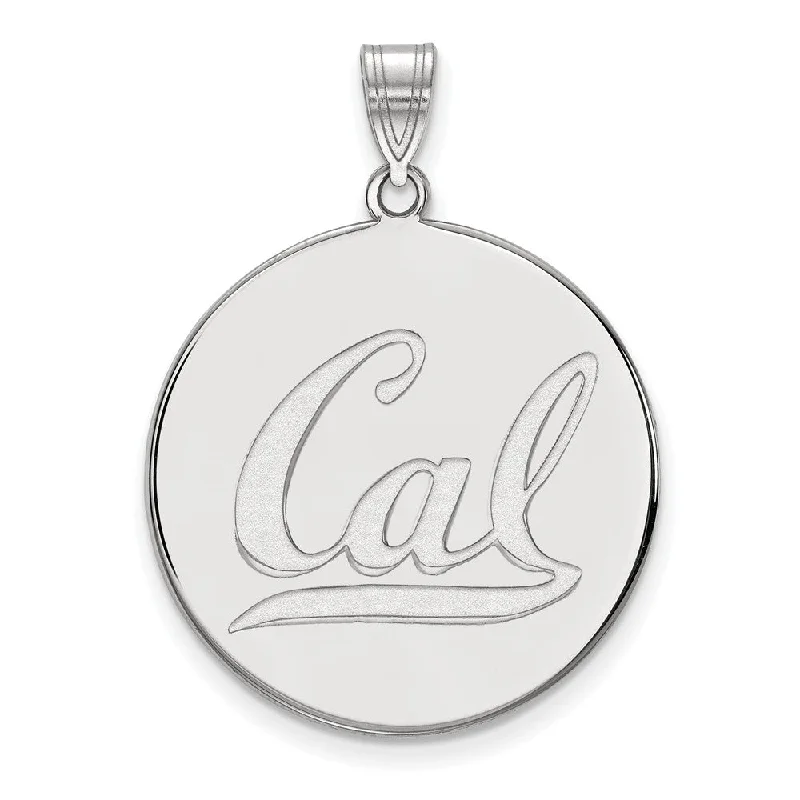 Get The Sparkle You Love At Prices You Adore 14k White Gold California Berkeley XL 'Cal' Disc Pendant