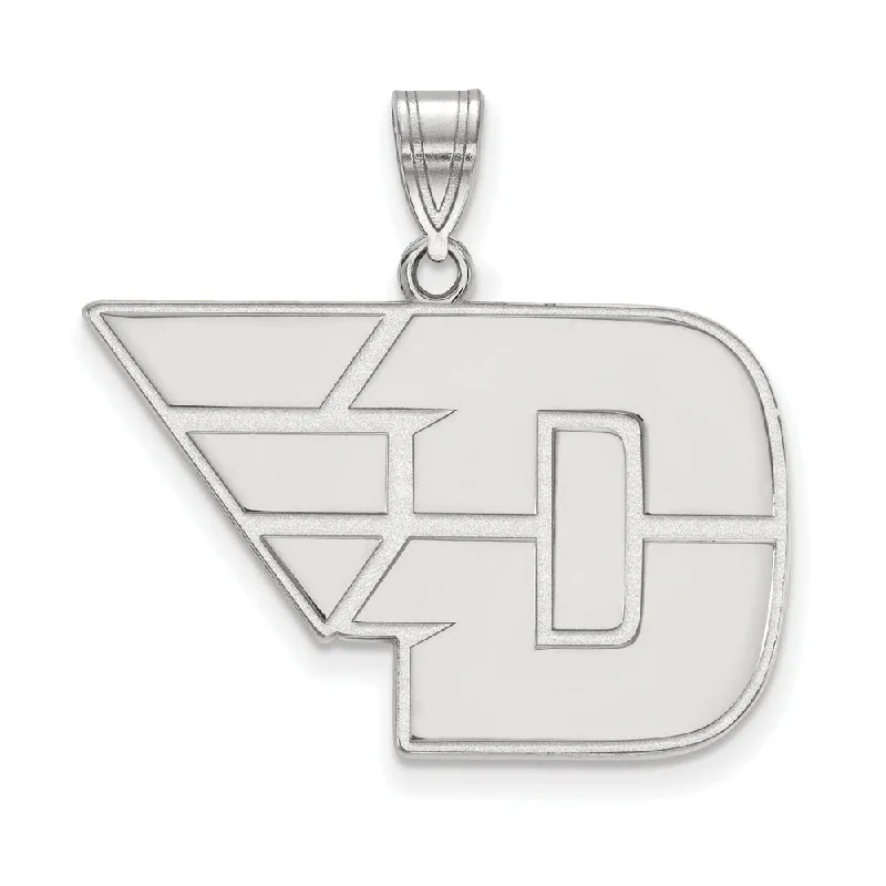 Last Chance To Shop High-End Jewelry At Markdown Prices 14k White Gold U of Dayton Large Pendant
