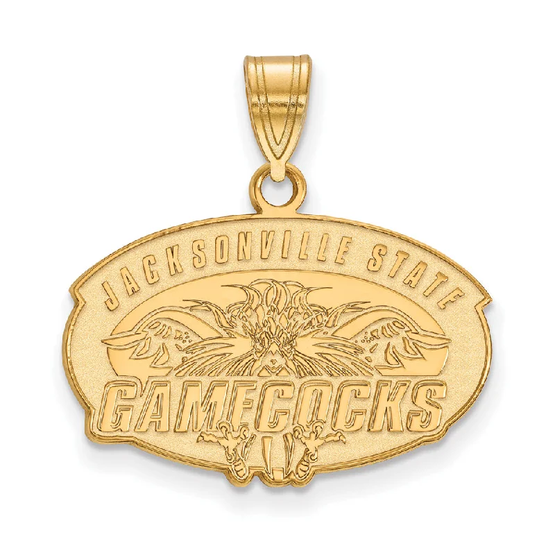 Grab Stylish Jewelry Before The Sale Ends 14k Yellow Gold Jacksonville State Medium Pendant