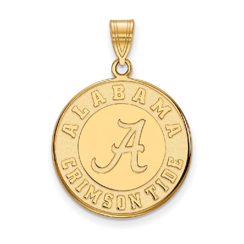 Luxury Jewelry At Unbeatable Discounts 14k Yellow Gold U. of Alabama Large Disc Pendant