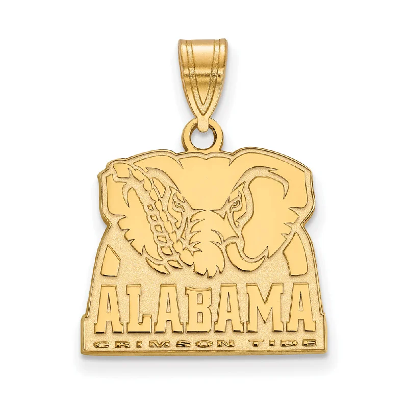 Once-A-Year Jewelry Sale – Grab Your Favorites Now 14k Yellow Gold U. of Alabama Medium Logo Pendant