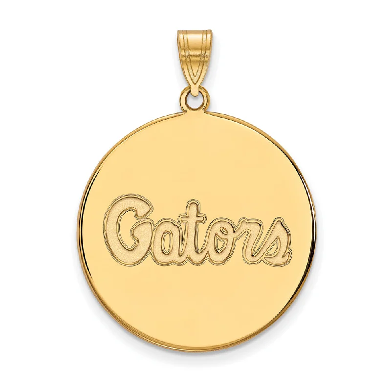 Timeless Jewelry Styles At Wallet-Friendly Prices 14k Yellow Gold U of Florida XL Disc Pendant