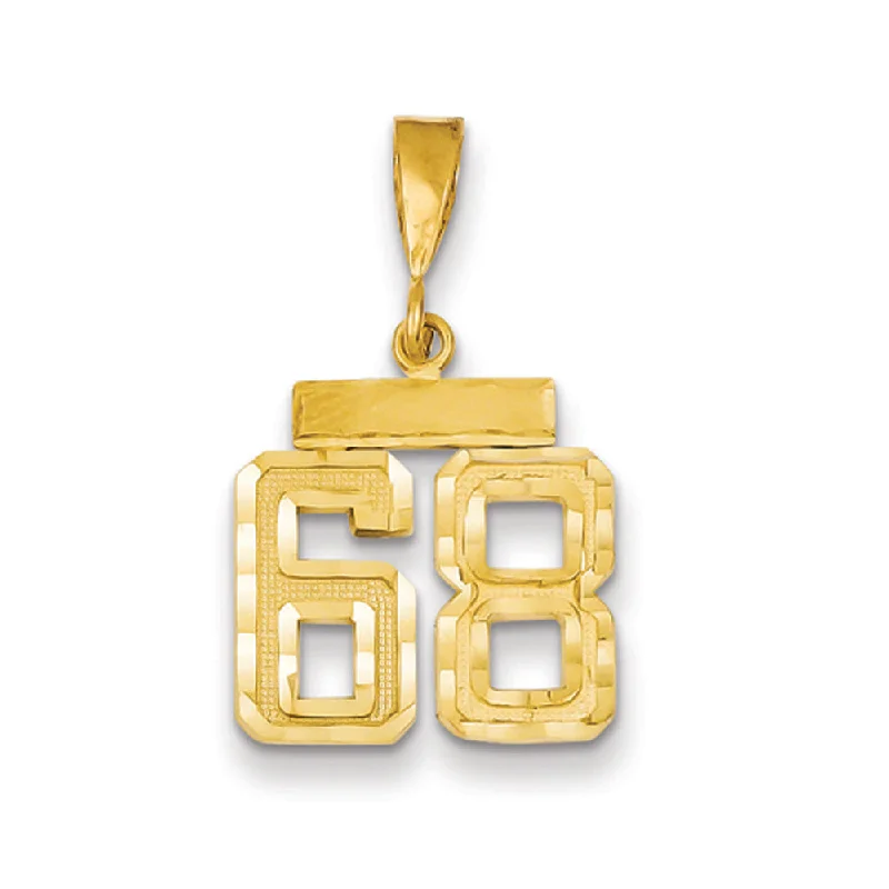 Shop Dazzling Jewelry At The Best Prices 14k Yellow Gold, Varsity Collection, Small D/C Pendant Number 68