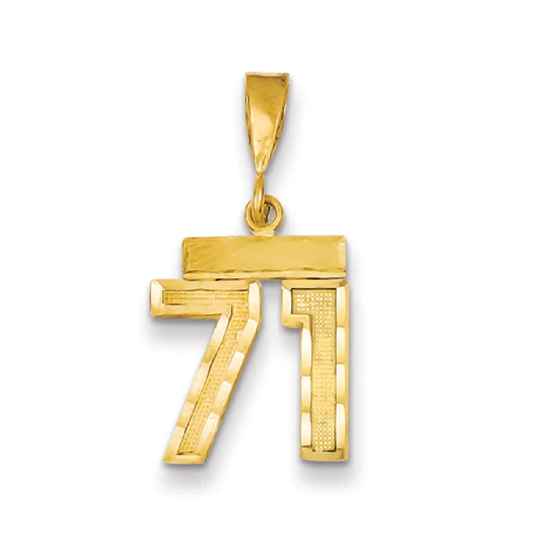 Bestselling Jewelry At Special Promotional Rates 14k Yellow Gold, Varsity Collection, Small D/C Pendant Number 71