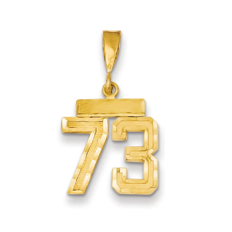 Shop Stylish Jewelry Now And Save Big 14k Yellow Gold, Varsity Collection, Small D/C Pendant Number 73