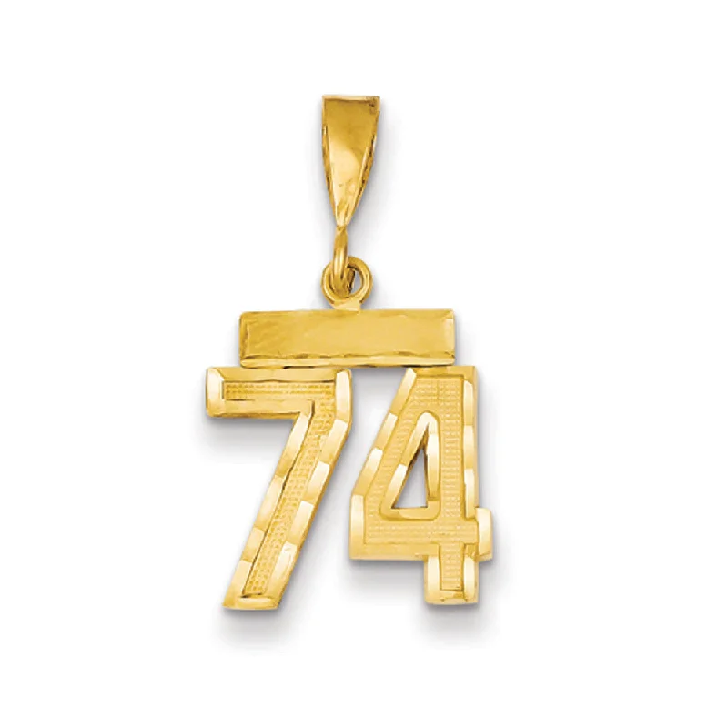 Don't Miss Our Biggest Jewelry Sale Of The Season 14k Yellow Gold, Varsity Collection, Small D/C Pendant Number 74