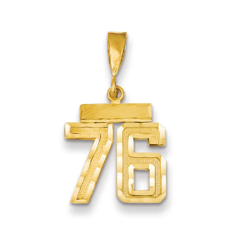 Limited-Time Jewelry Sale – Don't Miss These Deals 14k Yellow Gold, Varsity Collection, Small D/C Pendant Number 76