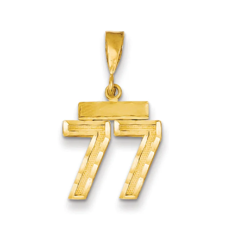 Dazzle With Discounts – Shop Jewelry On Sale 14k Yellow Gold, Varsity Collection, Small D/C Pendant Number 77