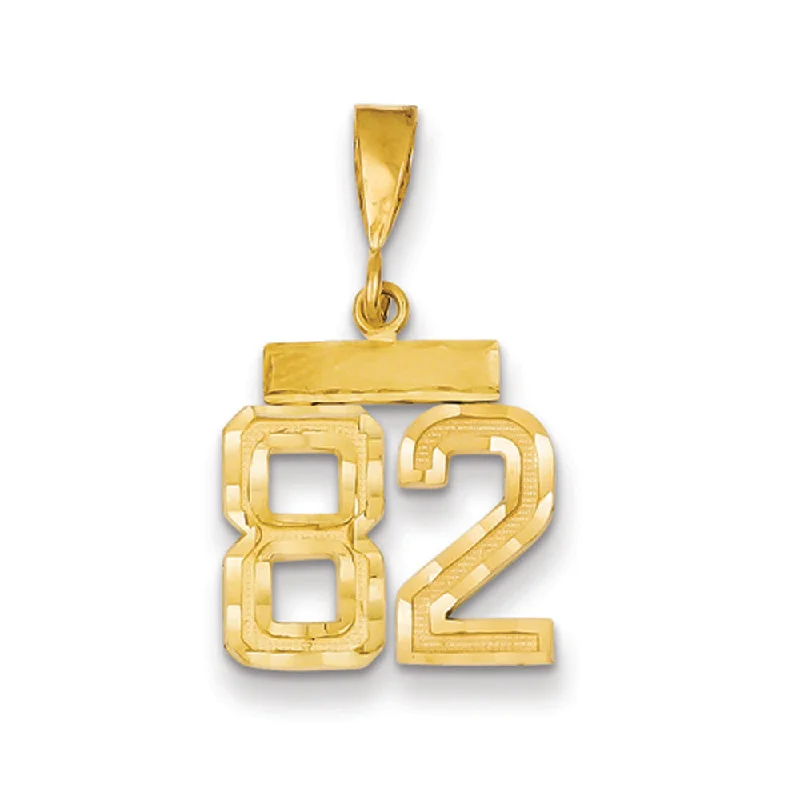 High-End Jewelry, Now More Affordable Than Ever 14k Yellow Gold, Varsity Collection, Small D/C Pendant Number 82