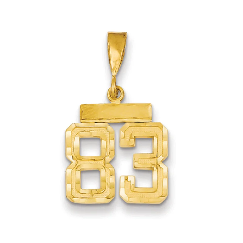 Get Ready To Sparkle – Special Jewelry Discounts 14k Yellow Gold, Varsity Collection, Small D/C Pendant Number 83