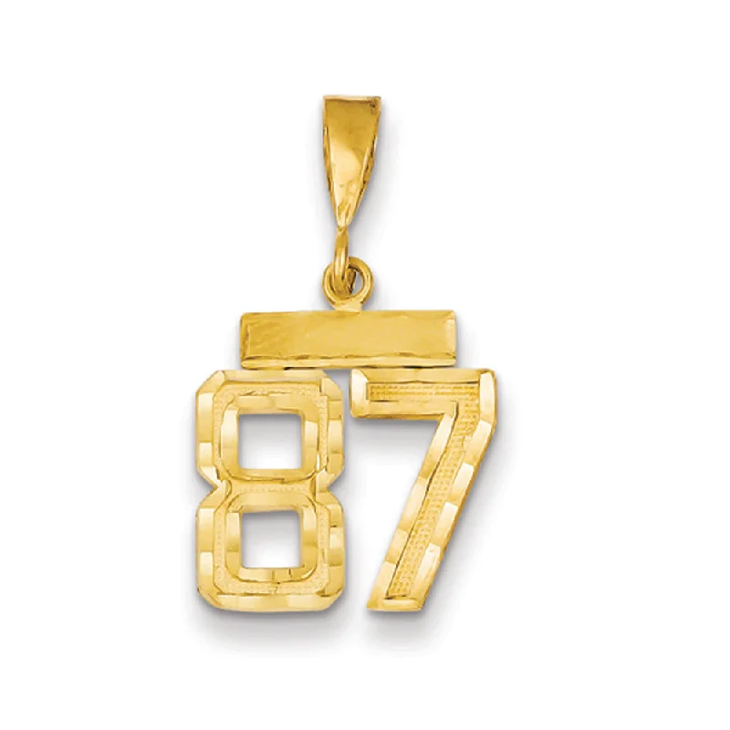 Timeless Elegance At Unbelievable Discounts 14k Yellow Gold, Varsity Collection, Small D/C Pendant Number 87