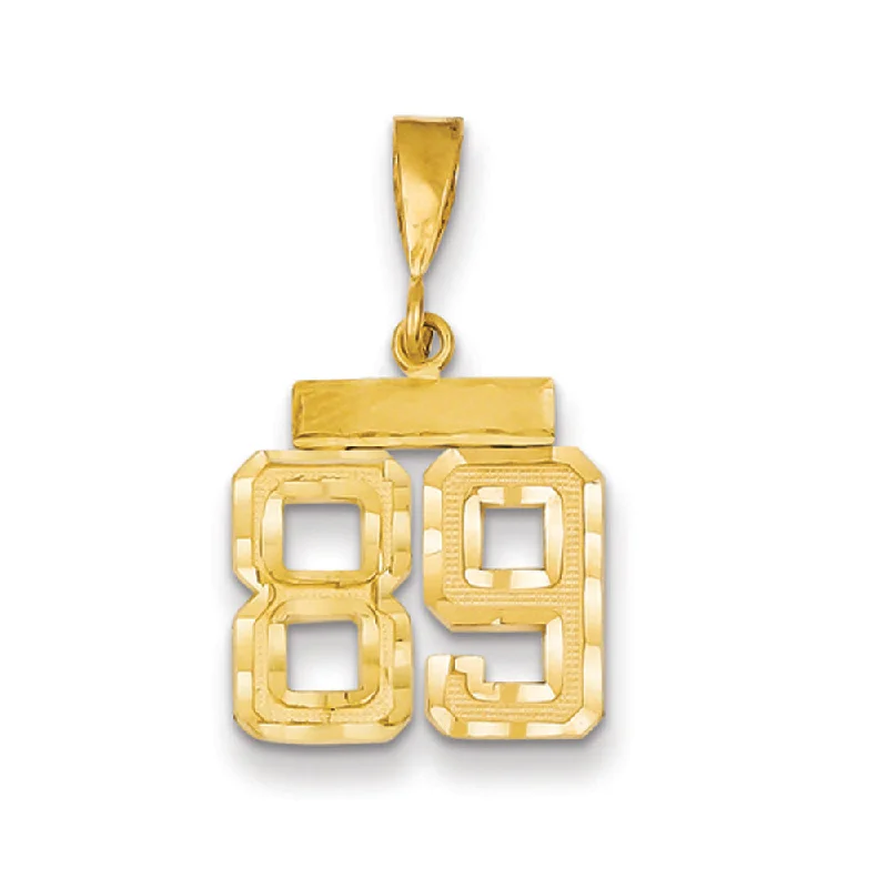 The Ultimate Jewelry Sale – Shop Premium Styles 14k Yellow Gold, Varsity Collection, Small D/C Pendant Number 89
