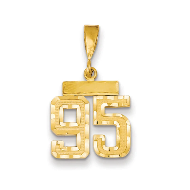 Limited-Time Jewelry Discounts – Shine Without The Splurge 14k Yellow Gold, Varsity Collection, Small D/C Pendant Number 95