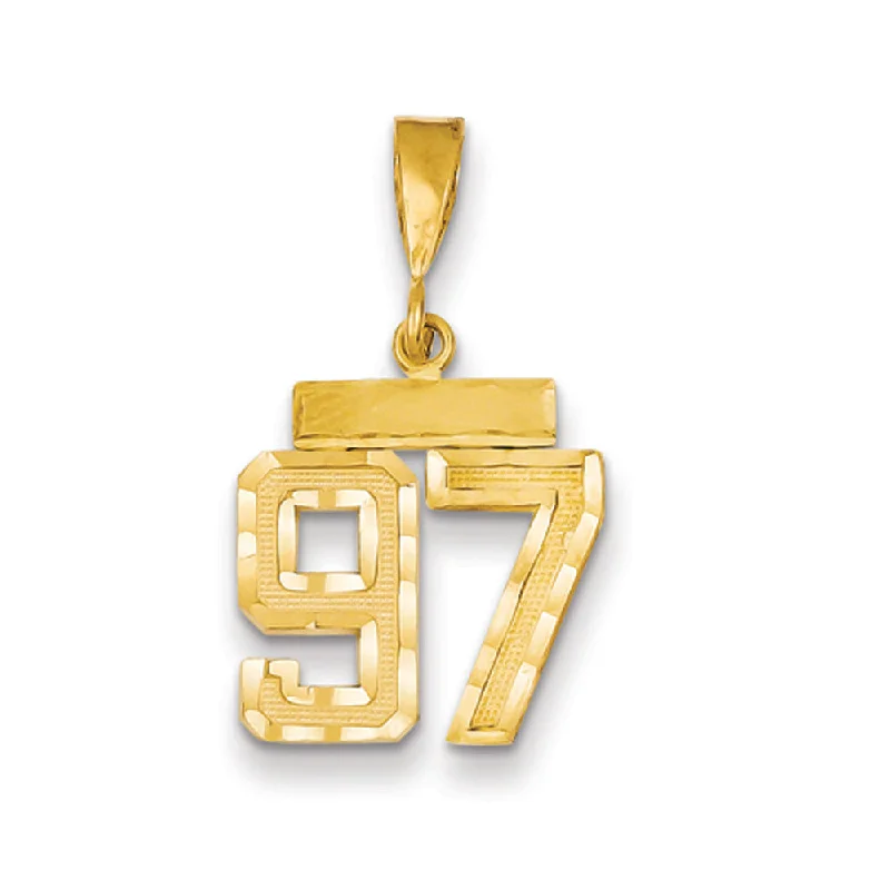 Limited-Stock Jewelry Sale – Shop Before It's Gone 14k Yellow Gold, Varsity Collection, Small D/C Pendant Number 97