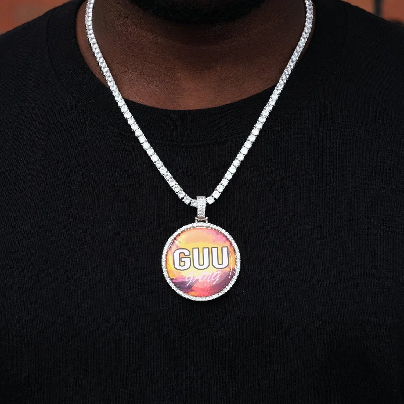 Exclusive Jewelry Sale – Grab Timeless Pieces Now MEDIUM 3D CIRCLE CUSTOM PICTURE PENDANT