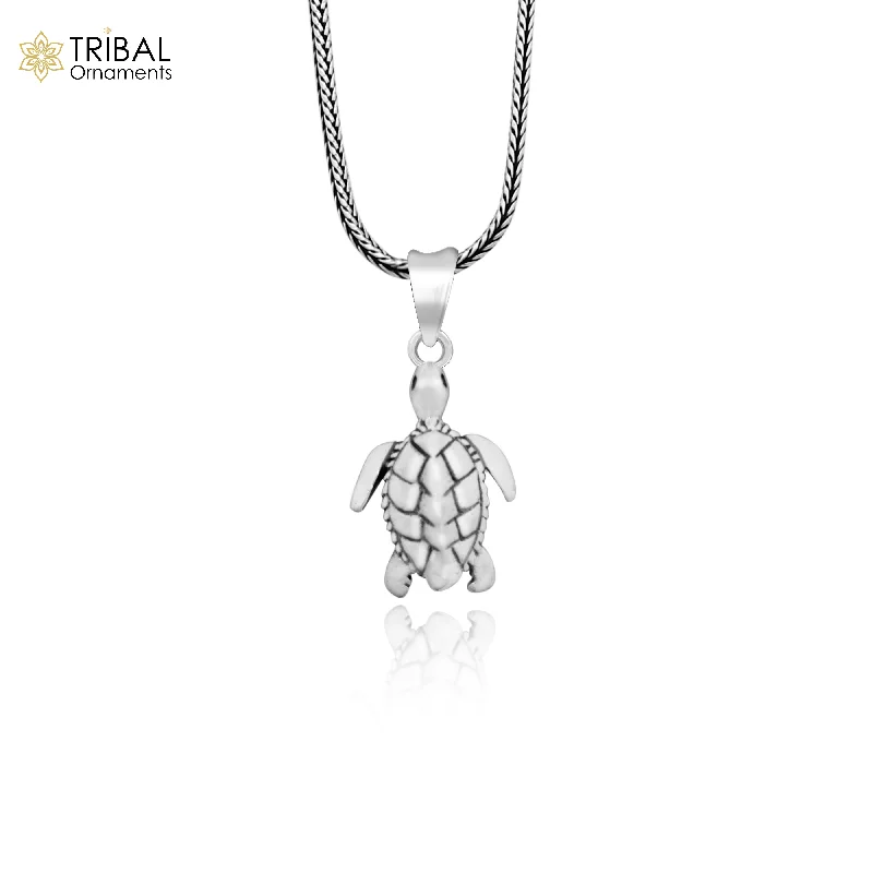 Stunning Statement Jewelry, Unbeatable Discounts 925 sterling silver Divine TORTOISE pendant, tortoise is often associated with wisdom, patience, and stability Pendant necklace nsp701/ps20
