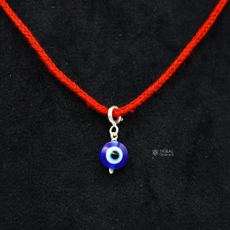 Flash Sale On Elegant Jewelry – Don't Miss Out 925 Sterling silver evil eye handmade Pendant amazing customized drop dangle evil eyes jewelry for girl's kids or baby's  nsp620