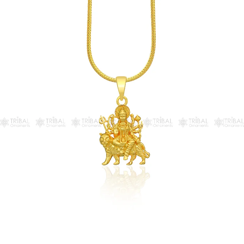 Best Jewelry Deals – Premium Quality At Exclusive Discounts 925 sterling silver blessing Goddess bhawani/ Durga maa pendant, amazing divine pendant locket goddess tribal jewelry nsp918