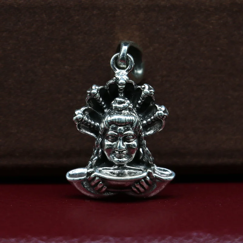 Best Jewelry Deals – Shop Premium Pieces At Great Prices 925 sterling silver handmade Hindu idol God Shiva pendant, amazing designer fabulous pendant unisex gifting jewelry ssp548