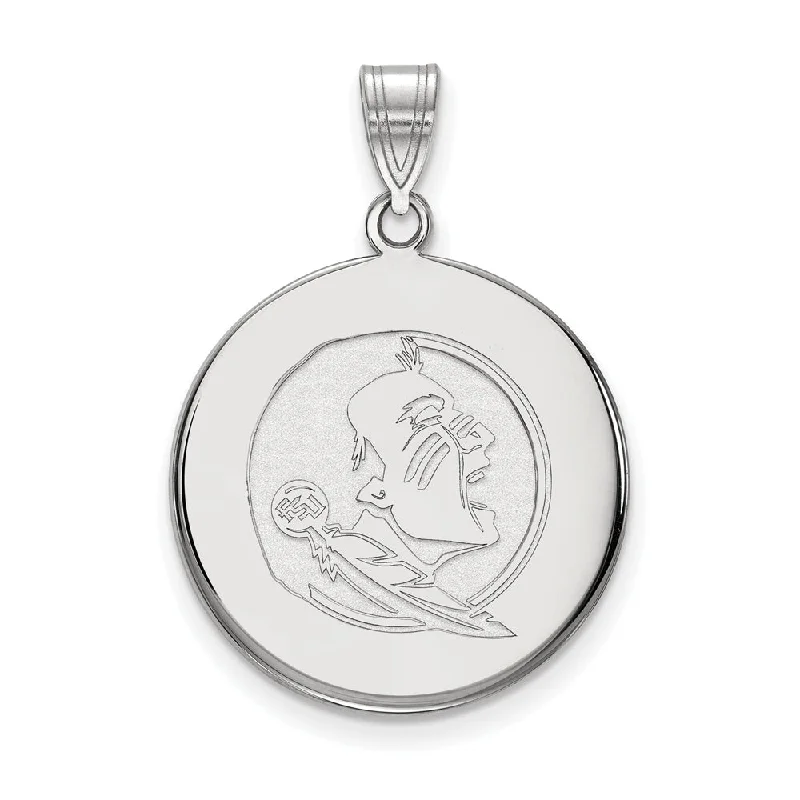 Save On Luxury Jewelry Pieces – Limited-Time Offers Sterling Silver Florida State Large Disc Pendant