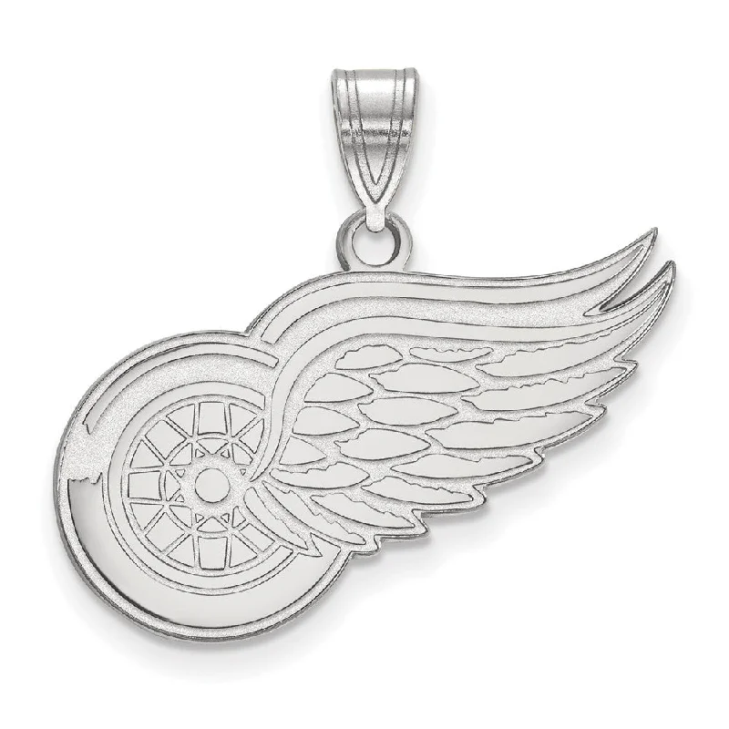 Trending Jewelry Styles Now At Limited-Time Discounts Sterling Silver NHL Detroit Red Wings Large Pendant