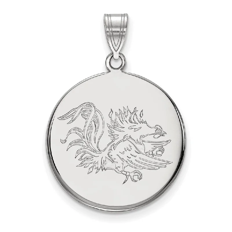 Shop Jewelry That Shines Without The High Price Sterling Silver South Carolina Large Disc Pendant
