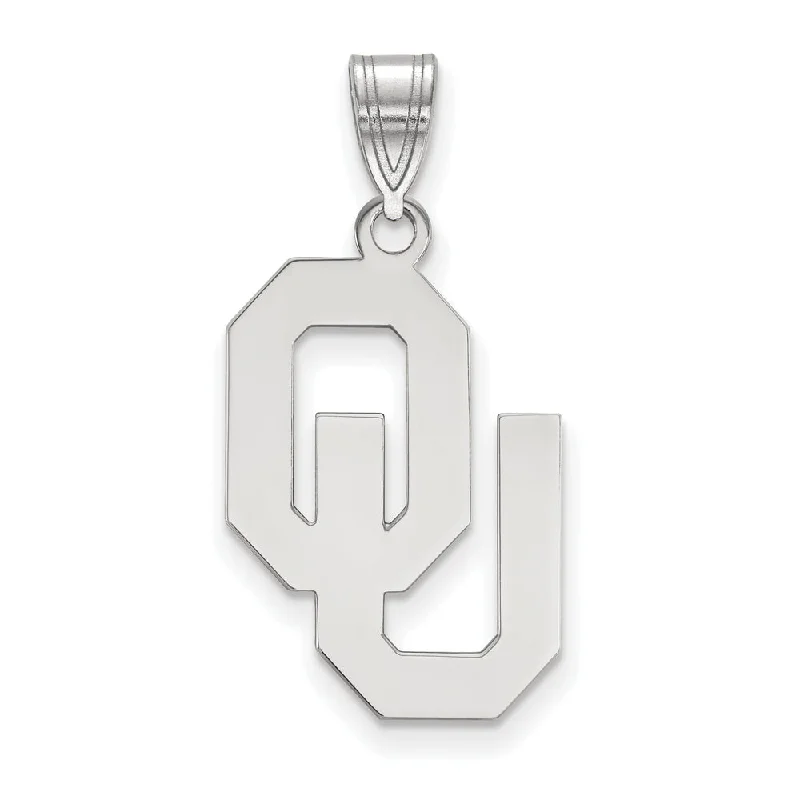 Elegant Designs, Unbeatable Discounts – Shop Jewelry Now Sterling Silver U. of Oklahoma Large Pendant