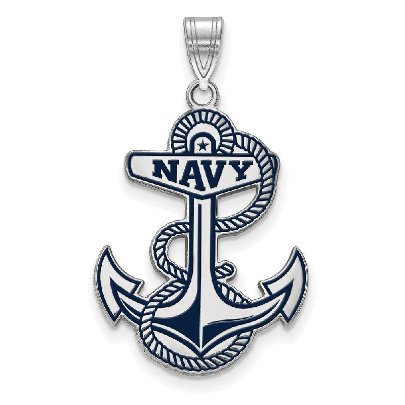 The Biggest Jewelry Sale Of The Year Is Here Sterling Silver U.S. Naval Academy XL Enamel Pendant