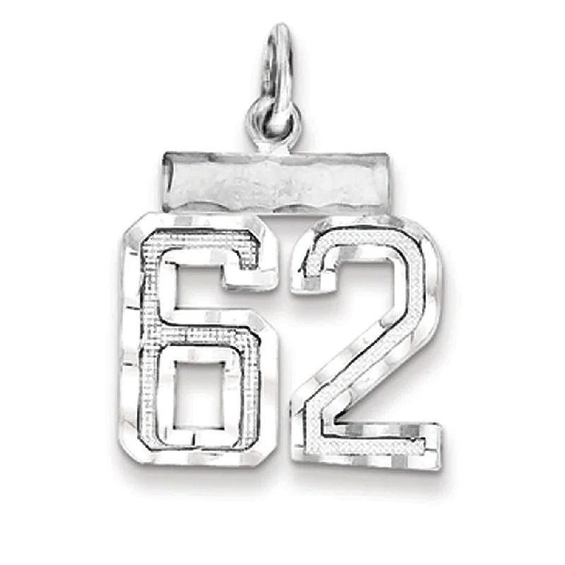 Stunning Jewelry Pieces At The Lowest Prices Ever Sterling Silver, Varsity Collection, Small D/C Pendant, Number 62