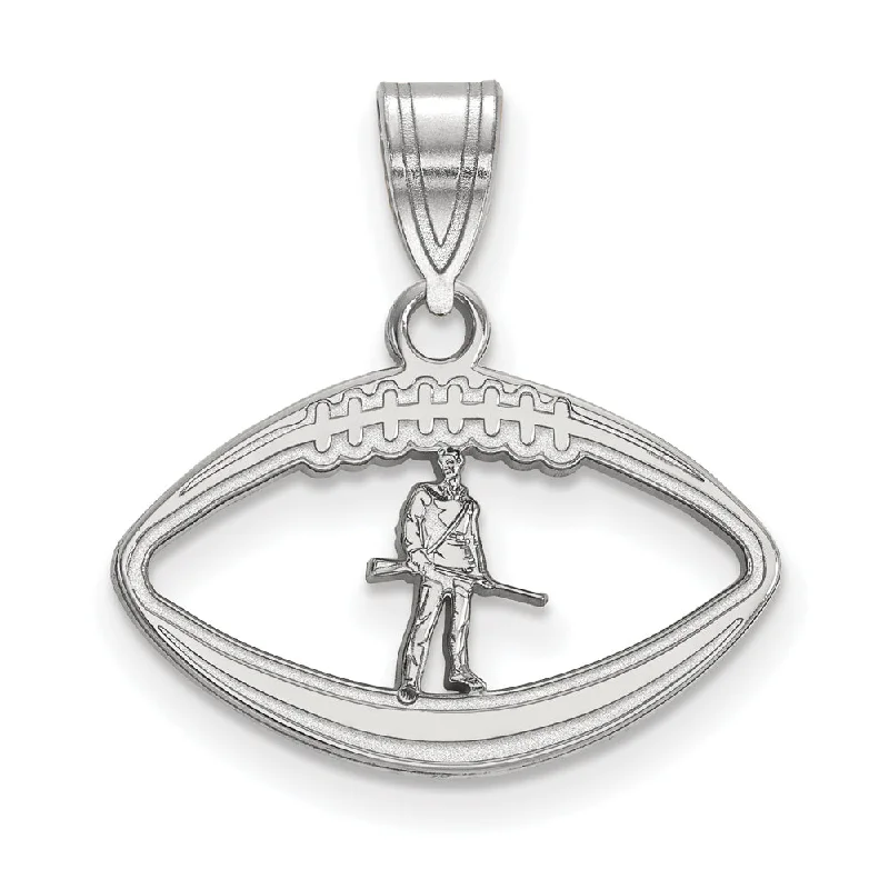 Best Jewelry Sale Prices – Limited-Time Offer Sterling Silver West Virginia U. Mascot Football Pendant